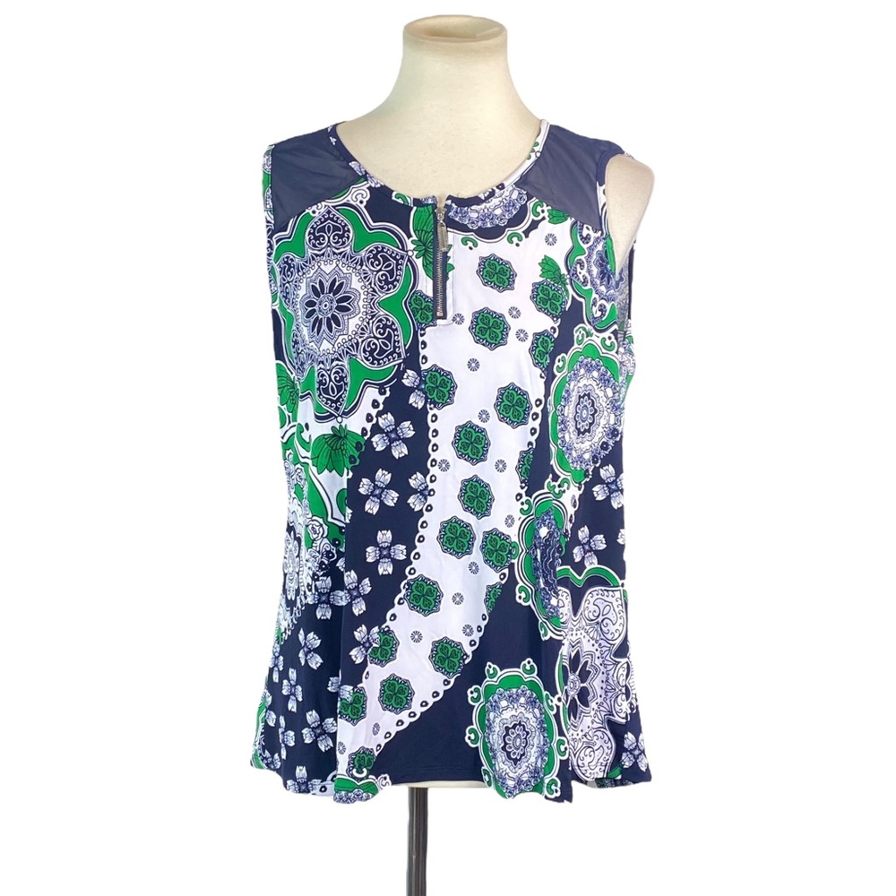 Woman’s SJS floral medallion tank top size XL
